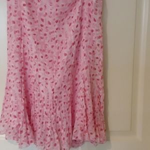 Gianni Bini Patterned Skirt - Pink, Red, White